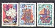 Russia 1981 Ship / Plane / Penguins / Antarctic 3v set n11755