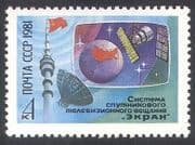 Russia 1981 TV / Radio / Ekran Satellite / Space / Communications / Telecomms 1v (n25892)