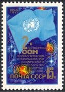 Russia 1982 Peaceful uses of Outer Space/ Planets/ UN Conference, Vienna/ Flag 1v (n31301)