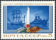 Russia 1983 Sevastopol/ Naval Port/ Sailing Ships/ Warships/ Navy/ Transport 1v n11803