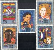 Russia 1985 World Youth & Students Festival/ Rainbow/ People/ Dove/ Camera 5v set (n17985)