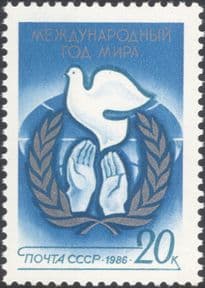 Russia 1986 International Peace Year/ Dove/ Birds/ Hands/ Animation 1v (n30893)
