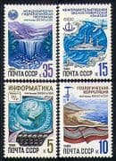 Russia 1986 Waterfall / Bird / Ship / UNESCO 4v set (n29126)