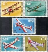 Russia 1986 Yakovlev Sports Planes/ Aircraft/ Aviation/ Transport/ People 5v set (n44114)