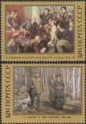 Russia 1987 Lenin 117th Birthday Anniversary/ Politics/ People/ Art/ Artists/ Paintings/ Painters 2v set (n45820)