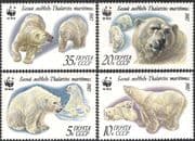 Russia 1987 WWF/ Polar Bears/ Animals/ Nature/ Wildlife/ Conservation/ Environment 4v set (b1030)