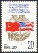 Russia 1988 Ballet/ Music/ Space/ Culture/ Flags/ Dance/ Dancing 1v (n17855)