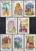 Russia 1990 Historic Churches/ Cathedrals/ Mosque/ Tower/ Buildings/ Architecture 8v set (n43755)