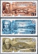 Russia 1991 Columbus/ Sailing Ships/ Transport/ Russian Explorers/ Nautical 3v set (b2081b)