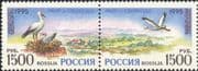 Russia 1995 Europa/ Storks/ Birds/ Nature/ Conservation 2v s-t pr (n19463)