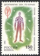 Russia 1995 UN Anti-Drugs Campaign/ Medical/ Health/ Welfare/ Syringes 1v (n24823)