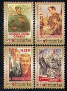 Russia 2000 Military/ End of WWII/ Soldier/ War/ Peace/ Posters 4v set (n28694)