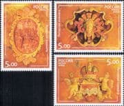 Russia 2004  Museum/ Amber Room/ Carving/ Art/ Icons/ Heritage/ History  3v set  (s513h)