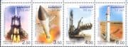 Russia 2004 Space/ Rockets/ Soyuz/ Baikonur Cosmodrome/ Transport 4v stp (n13625)