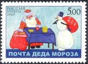 Russia 2005 Christmas/ New Year Greetings/ Santa Claus/ Snowman/ Animation 1v (n29102)