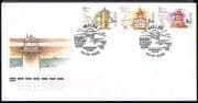 Russia 2005 Lighthouses/ Maritime Safety /Buildings/ Architecture/ Transport 3v FDC (n30793)