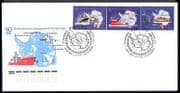 Russia 2006 Antarctic / Penguins / Plane / Ship 3v FDC n29978