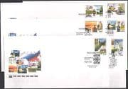 Russia 2006 Horse / Rainbow / Buildings / Architecture / Trees / Regions 6 x FDC (n36772)