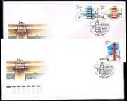 Russia 2006 Lighthouses/ Maritime Safety/ Buildings/ Architecture/ Transport 3v FDC's (n30332)