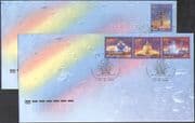 Russia 2009 Fountains/ Parks/ Design/ Architecture 4v set 2 x FDC (n42969)