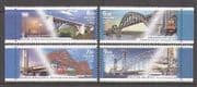 Russia 2009 Train / Ship / Bridges / Transport 4v set n25882