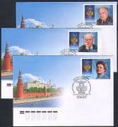 Russia 2011 People / Order of St Andrew / Medals 3 x FDC (n32853)