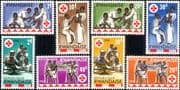 Rwanda 1963 Red Cross 100th/ Health/ Welfare/ Medical/ Doctors/ Nurses 8v set (n22222w)