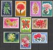 Rwanda 1966 Flowers / Nature 10v set (n22249)