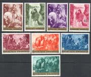 Rwanda 1967 Paintings/ Artists/ Horses/ Art/ Religion/ Painting/ Animals 8v set n22272
