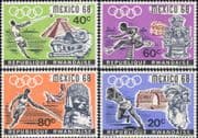 Rwanda 1968 Olympics/ Sports/ Olympic Games/ Athletics/ Running 4v set (n22230d)