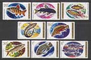 Rwanda 1973 Fish / Nature / Wildlife 8v set (n22301)