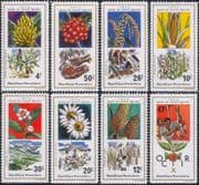 Rwanda 1975 Coffee/ Tea/ Rice/ Maize/ Bananas/ Plants/ Food/ Farming 8v set (b232f)