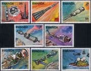 Rwanda 1976 Apollo/ Soyuz/ Space Link-up/ Rockets/ Science/ Transport 8v set (n22230f)