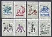 Rwanda 1976 Olympic Games/ Olympics/ Sports/ Horse/ Football/ Hockey/ Boxing/ Sailing 8v set n22275