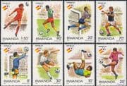 Rwanda 1982 Football World Cup Championships/ WC/ Sports/ Soccer/ Games 8v set (n22222e)
