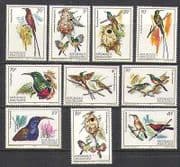Rwanda 1983 Nectar Eating Birds / Nature 10v set (n22246)