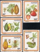 Rwanda 1987 Bananas/ Pineapple/ Strawberry/ Fruit/ Plants/ Nature/ Food/ Farming 5v set (n22230n)