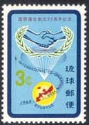 Ryukyus 1965 UN/ IYC/ International Year of Co-operation/ Maps/ Hands/ United Nations 1v (n26930)