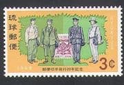 Ryukyus 1968 Postmen / Stamp-on-Stamp / Cycad / Post / Mail 1v (n34152)