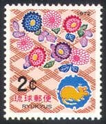 Ryukyus 1972 YO Rat/ Animals/ New Year/ Greetings/ Lunar Zodiac/ Fortune 1v (n26613)