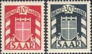 Saar 1949 Coat-of-Arms/ Heraldry/ Design/ Heritage 2v set (n31711a)