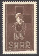 Saar 1954 Red Cross / Medical / Health / Children 1v (n29838)