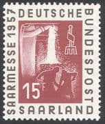 Saar 1957 Industry Fair/ Iron Foundry/ Steel Works/ Business/ Trade/ Commerce/ Workers 1v (n42060)