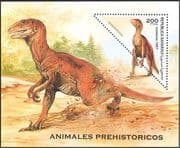 Sahara 1997 Deinonychus/ Dinosaurs/ Lizards/ Reptiles/ Prehistoric Animals/ Nature/ Wildlife 1v m/s (b357)