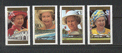 Samoa 1996 QEII 70th Birthday / Views 4v set (n18034)