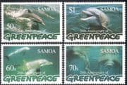 Samoa 1997 Dolphins/ Greenpeace/ Marine/ Nature/ Wildlife/ Conservation/ Enviroment 4v set (b2914)
