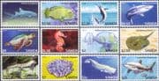 Samoa 2014 Turtle/ Whale/ Shark/ Seahorse/ Fish/ Skink/ Animals/ Marine/ Nature 12v set (b9092w)