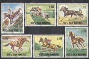 San Marino 1966 Equestrian Sports / Games / Horses / Animals / Nature 6v set (n37073)