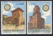 San Marino 1970 Rotary / Welfare / Health / People / Organisations / Buildings 2v (n38554)
