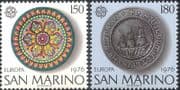 San Marino 1976 Europa/ Crafts/ Art/ Silver/ Ceramics/ Plates/ Pottery 2v set (n44097)